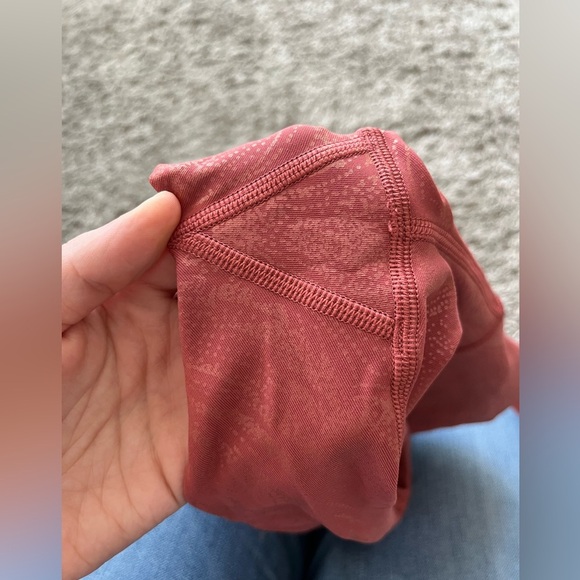 Lululemon Wunder Under High Rise Legging 28" Pink Shiny Pattern Women's Size 6 - Picture 10 of 12